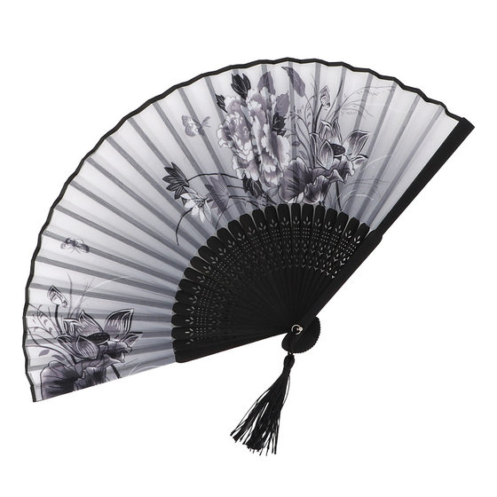 Japanese Antique Fan Wholesale Chinese Fan Student Han Dynasty Ancient Style Folding Fan Female Scenic Spot Hot Selling Dance Bamboo Fan