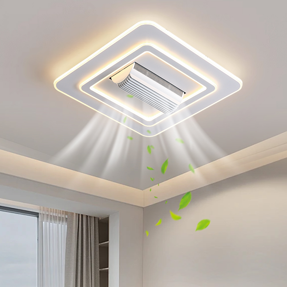 Lámpara de Techo con Ventilador Sin Aspas Inteligente con Control de Voz para Sala de Estar image 3