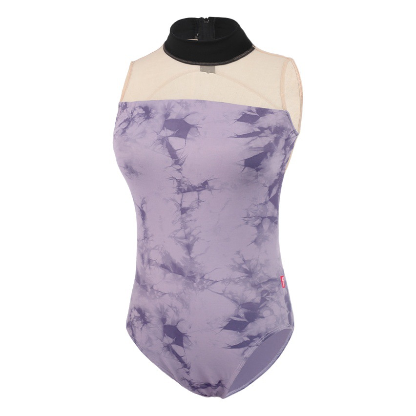 Ropa de baile para adultos ropa de gasa de baile clásico Ropa de baile de verano ropa de práctica Examen de arte femenino ropa de gimnasia corporal con almohadilla en el pecho