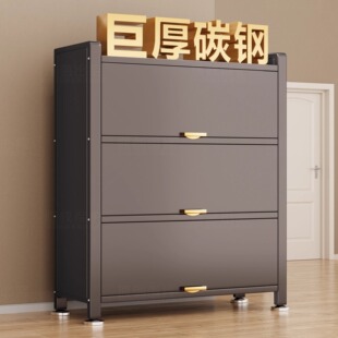 Household Storage Cabinet Multi-Layer Storage Cabinet Integrated Wall-Mounted Steel Sun Protection Dustproof Iron Cabinet Balcony Sundry Storage Rack