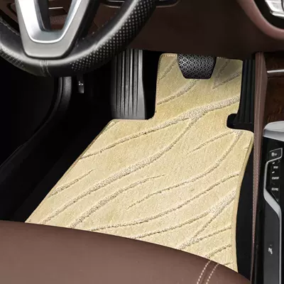 Sky Blankets, Car Floor Mats, Thick, Ayaqaltılar (Kovriklər) - upper-level-main-driver-beige-starry-sky-blanket