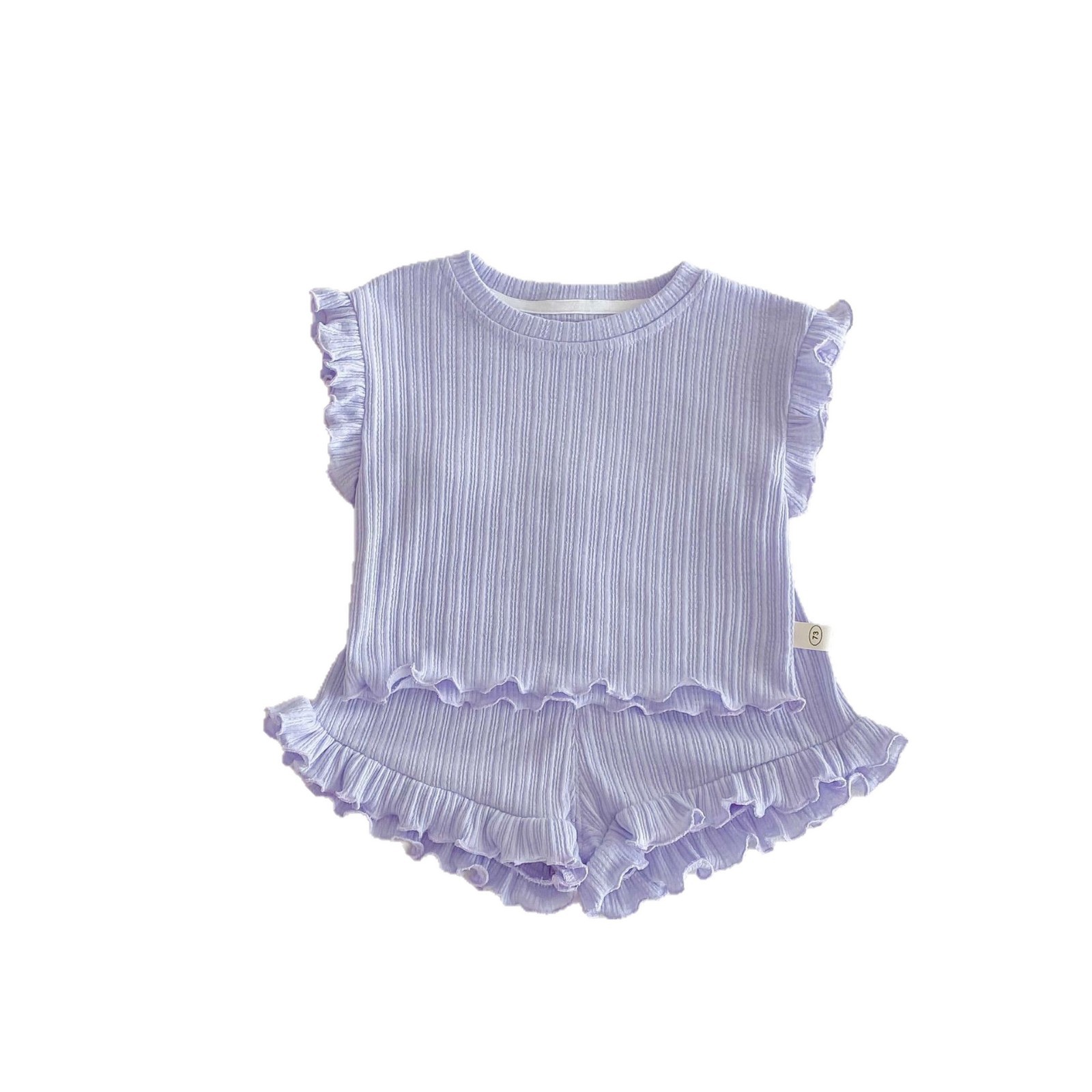 女の子用サマーベビースーツ、ベビーファッションベスト、ベビーファッションベストショーツ、ベビー女の子用サマーツーピースセット