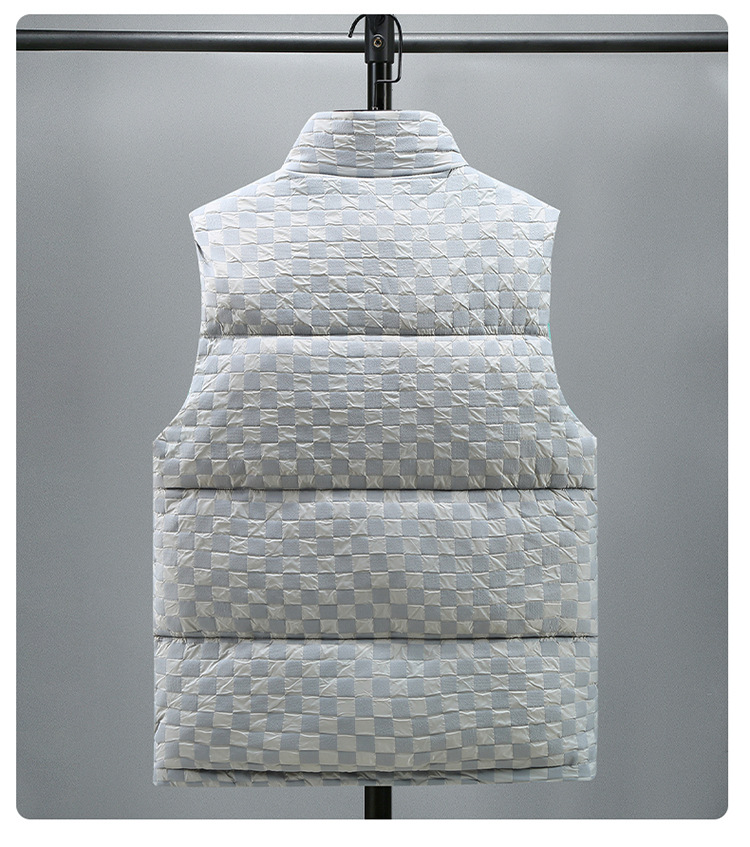 Fashionable cotton vest for men in autumn and winter, thickened and warm cotton stand up collar couple vest, cotton waistcoat vest for women_voghion.com