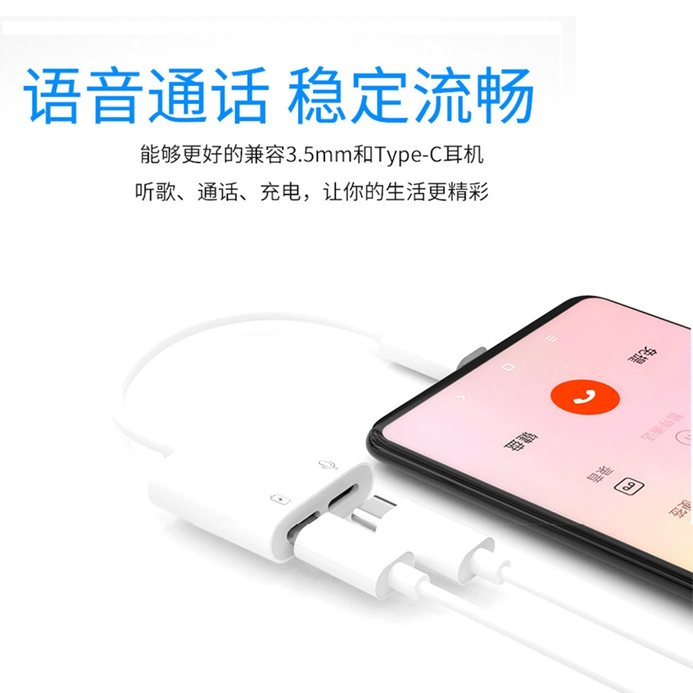 Huawei, headphones, compatible adapter cable charging, 2 in 1