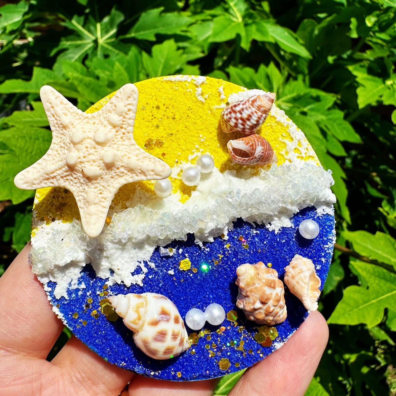 Текстурная роспись, вращающаяся морская звезда, магнит на холодильник, ракушка, морской культурно-творческий сувенир, сувениры для путешествий, оптовая продажа с фабрики