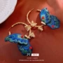 小众新品镶钻复古耳钉