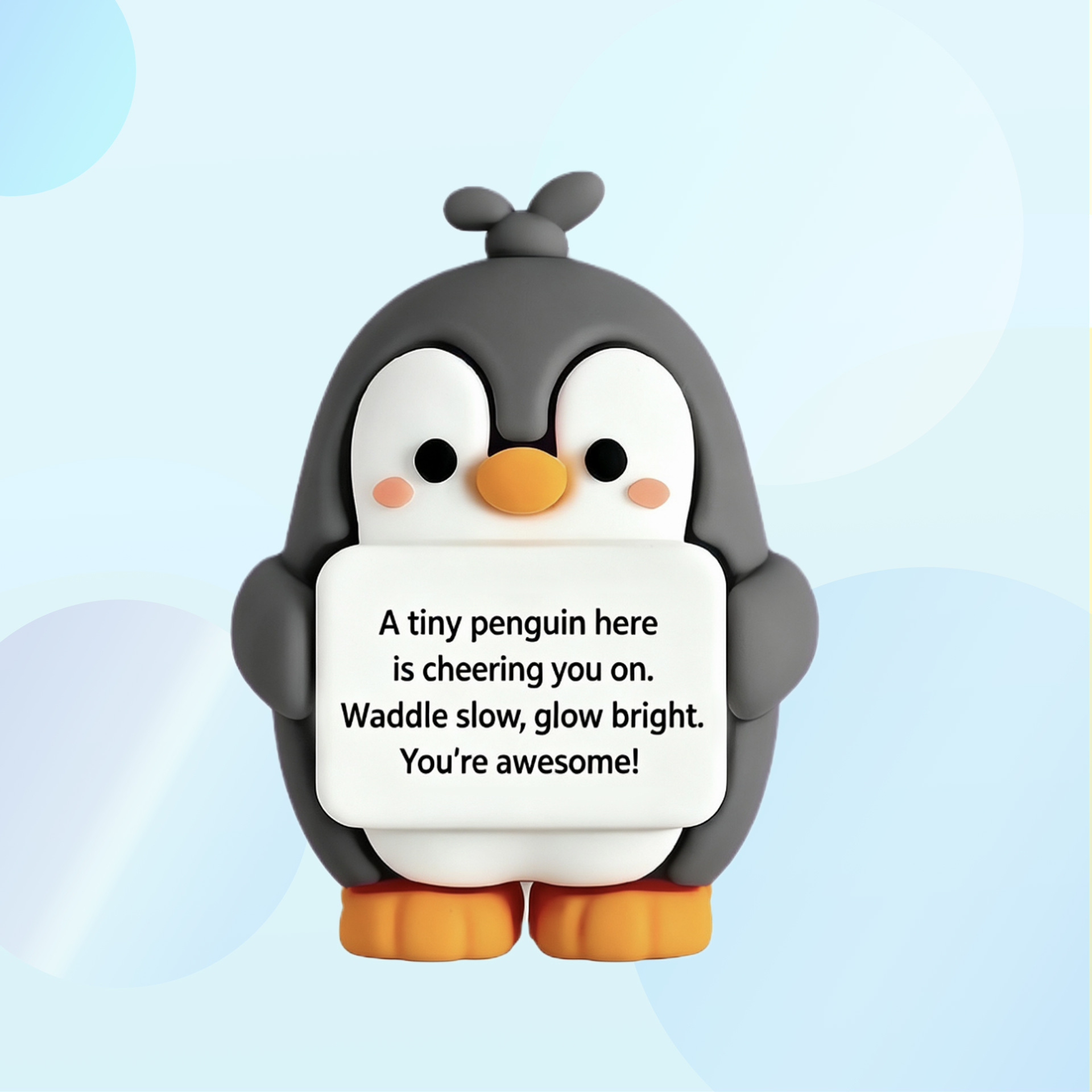 Nuevos adornos de pingüino lindos transfronterizos inspiradores adornos de escritorio de pingüino inspiradores adornos de muñecas de animales diy Inglés