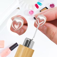 キャットアイ専用マニキュアツール、ネットセレブと同じY字型鉄片マニキュアマグネット補助ラブキャットアイツール