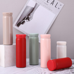 Double-layer 304 stainless steel vacuum insulated cup, double-layer mini pocket cup, straight gift cup, factory wholesale