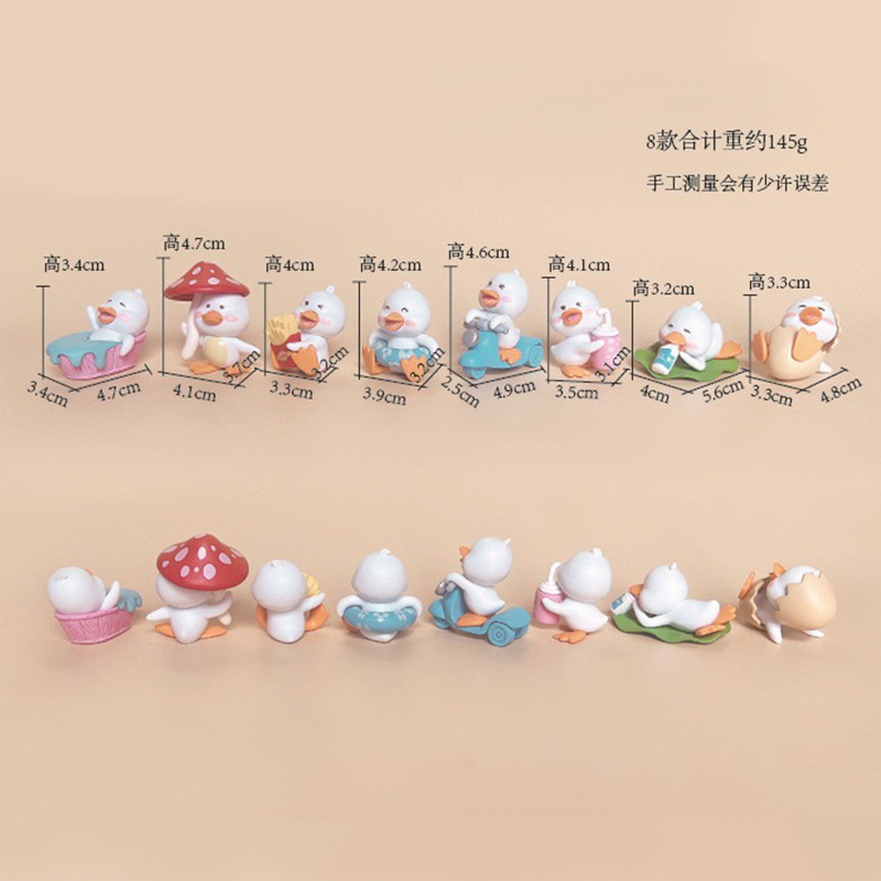 Micro paisaje creativo Happy Duck Car Aromaterapia Aire acondicionado Salida de aire Decoración de automóvil Accesorios de decoración de automóvil Daquan