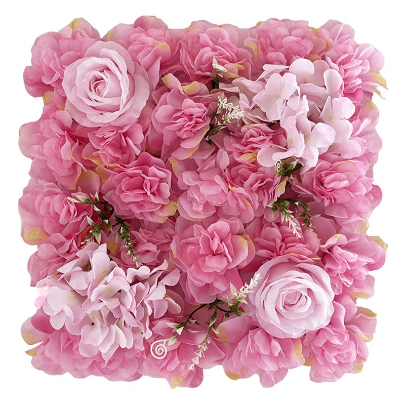 Flor artificial pared fondo de la boda decoración de la pared flor artificial Rosa pared flor fila boda flor arco Studio imagen pared