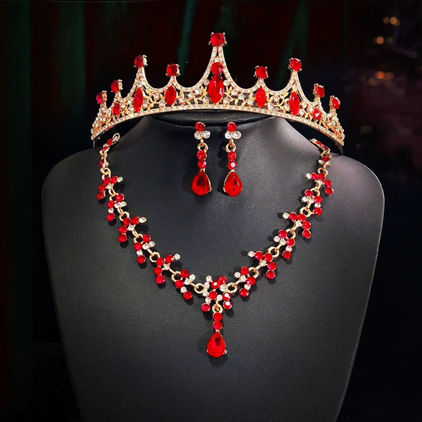 9 crown necklace ear clip style