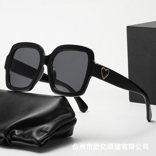 2025 new square love high-end sunglasses cross-border fashion trend luxury sunshade UV protection sunglasses