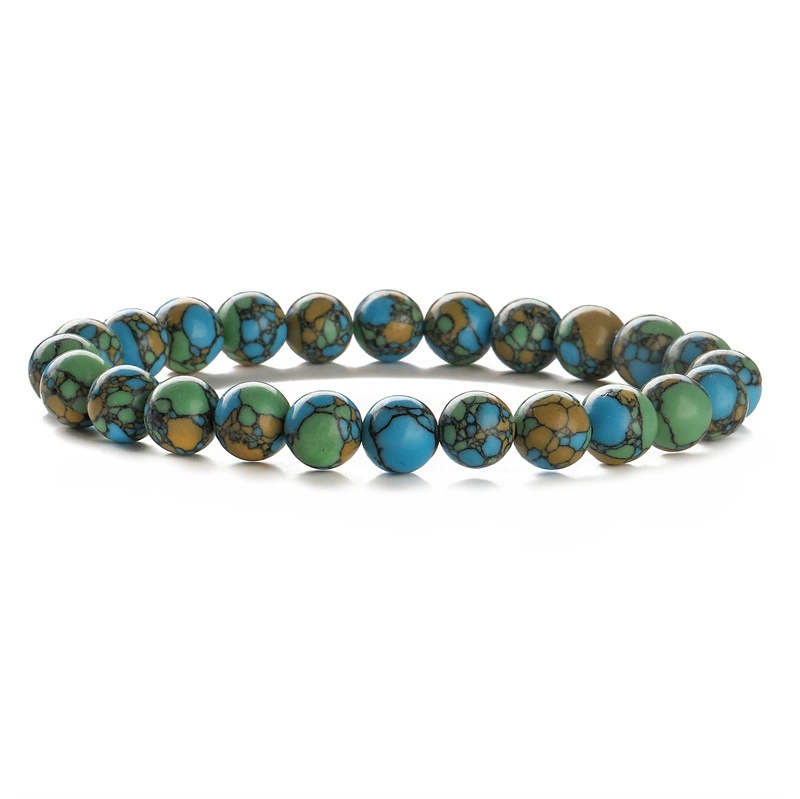 Agate бусирован bracelet? - need translation: Агатовая бусы браслет, 8 мм круглые бусины, европейский стиль, легковесный оптовый аксессуар
