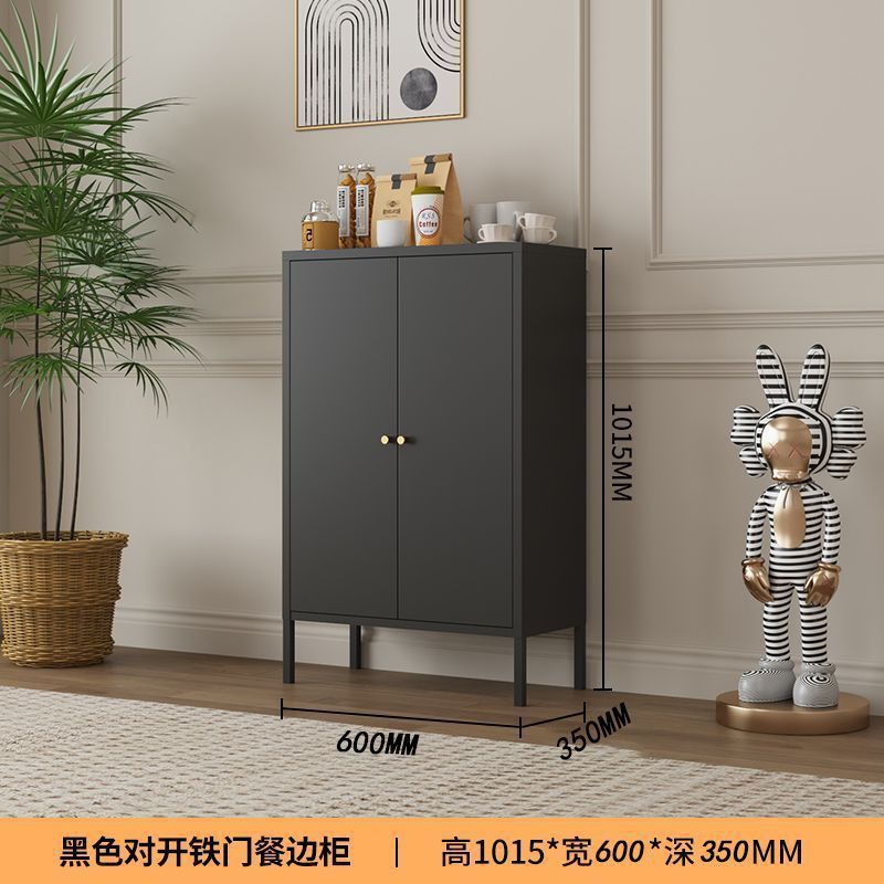 铁皮柜铁艺铁艺餐边柜家用橱柜厨房收纳柜客厅封闭式储物柜铁皮柜|undefined