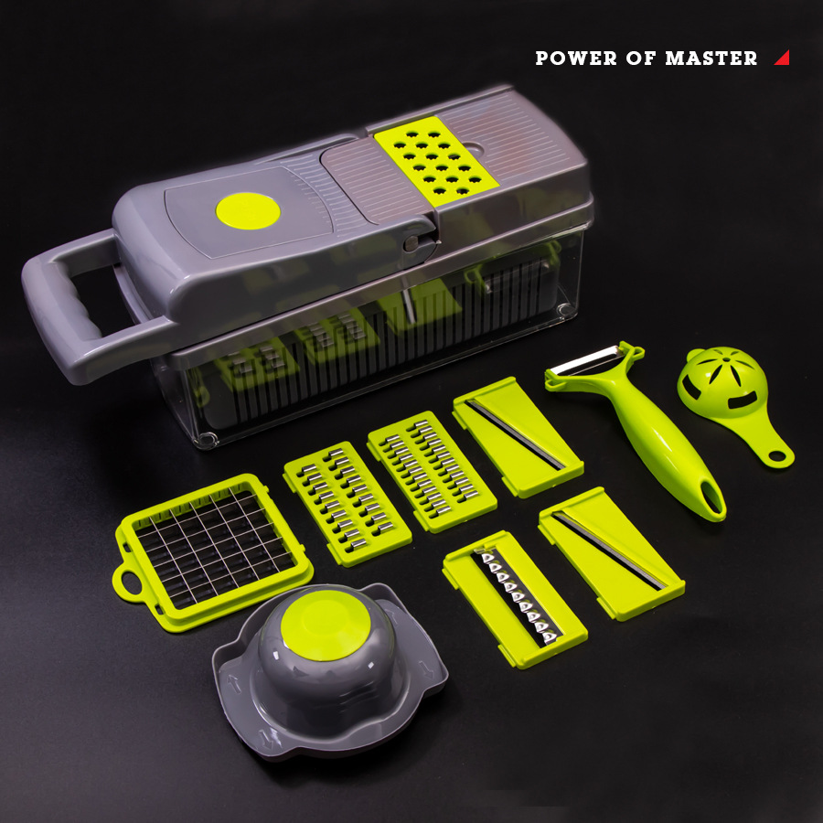 Cortador de verduras multifunción en dados trituradora de patata rallador hogar rebanada de patata rallador de cocina