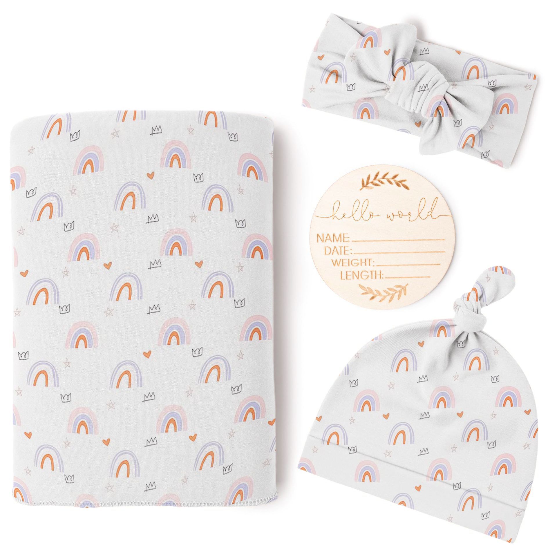 Set, rainbow duvet, 4 piece set
