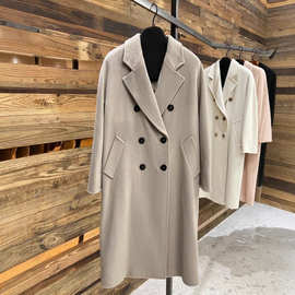 2025秋冬新款优雅气质随性简约顺滑垂感精致减龄通勤显瘦大衣