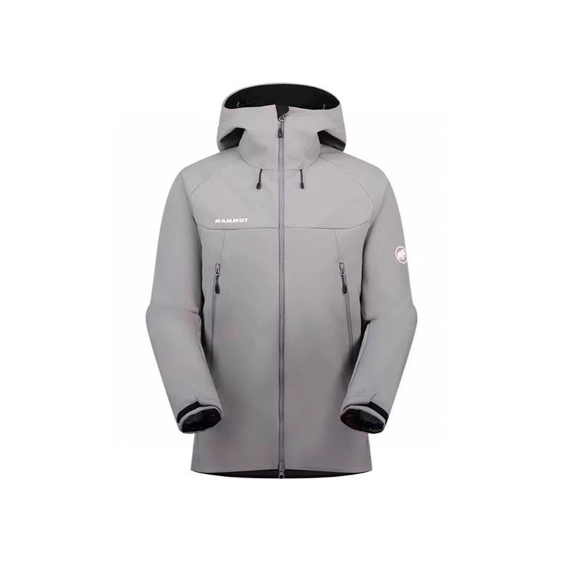 Mammoth Couple Outfit 3K Outdoor Windproof Waterproof Hooded Softshell Jacket for Men and Women Trendy