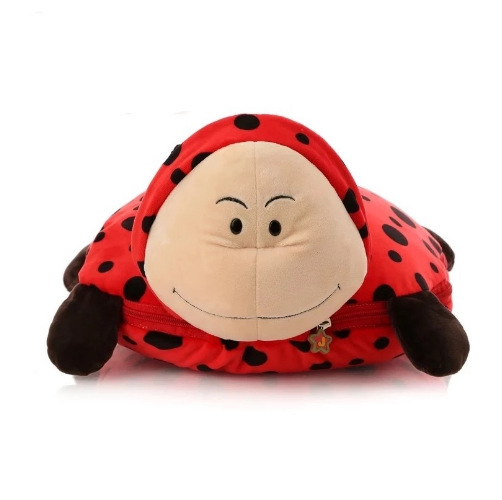 Almohada de Peluche con Diseño de Animal de Dibujos Animados, Manta Multifuncional Dos en Uno para Aire Acondicionado, Oficina, Siesta, Auto