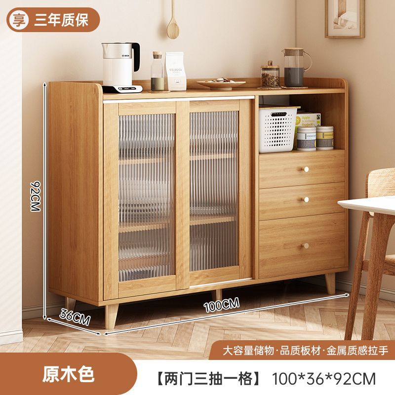 Gabinete de comedor japonés contra la pared de madera sólida sala de estar armario de té cocina armario de almacenamiento armario de cocina armario de almacenamiento armario de almacenamiento