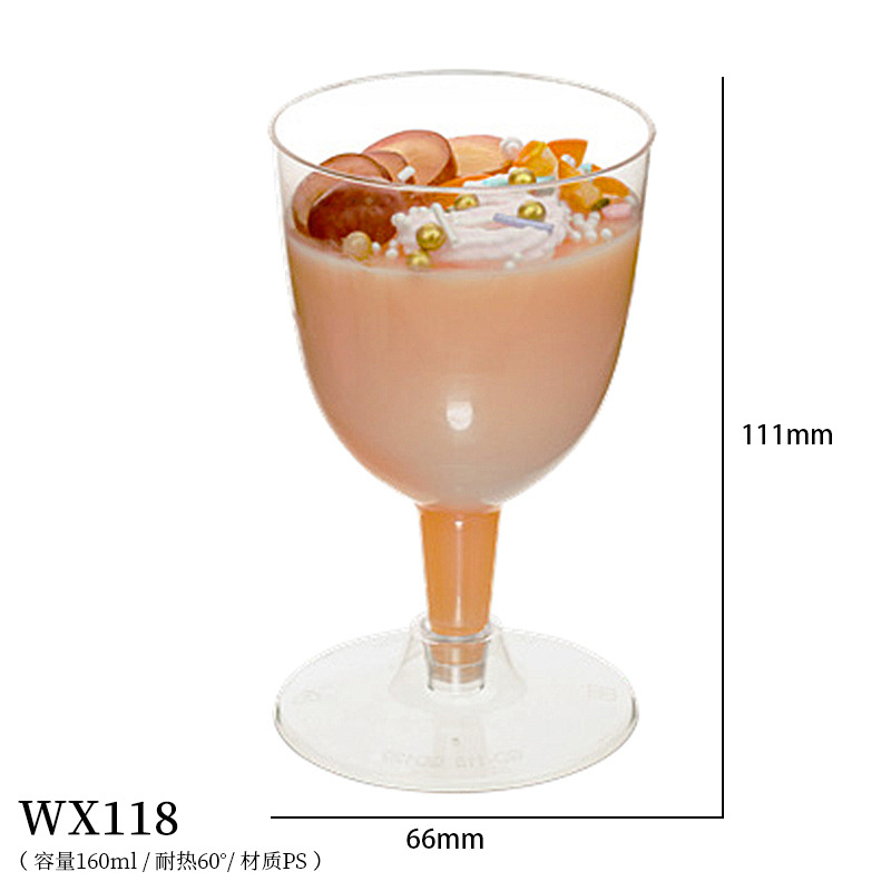 Taza cuadrada puntual Taza redonda Una variedad de tazas de postre Taza de pudín Taza de mousse Plato Cuchara de plástico desechable Amazon