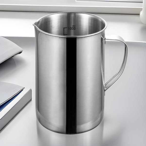 Measuring cup stainless steel scaled