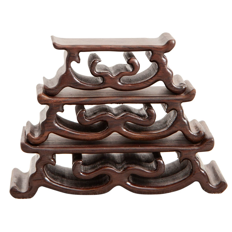 Прямоугольный камень из красного дерева, нефритовый камень, подставка для прокрутки, держатель, украшения, резная печать из массива дерева, черного дерева, небольшой кронштейн