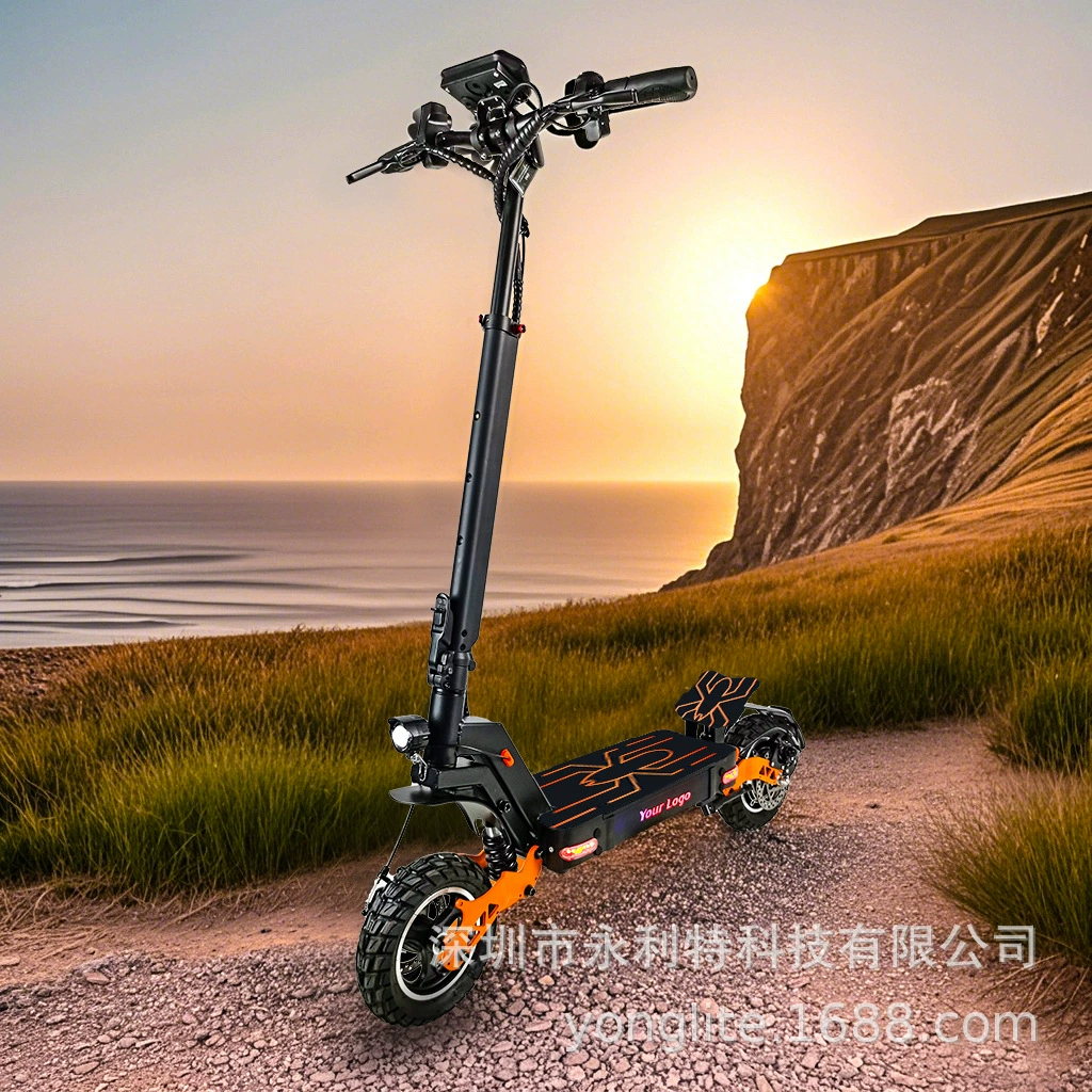 Двойная амортизация внедорожный электрический скутер для взрослых станции ездить на велосипеде 48v высокая мощность складной электрический скутер для длительного времени автономной работы