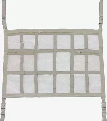 Net Hanging Car Net | Car storage bag/box - beige-18-grid-three-pocket-model-7050-common-to-four-hand-cars