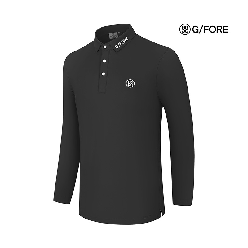 [Cross Mirror] g Golf Long Sleeve Men's Spring and Autumn Polo Shirt Golf Stretch Breathable Sports T-Shirt # 2501