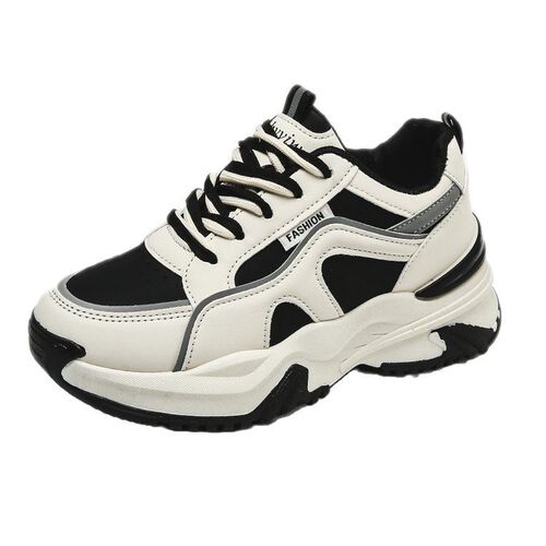 Wholesale Dad Shoes for Women 2025 Korean Style Rubber Sole Small Foot Effect Casual Shoes Thick-Soled Height-Increasing Sneakers