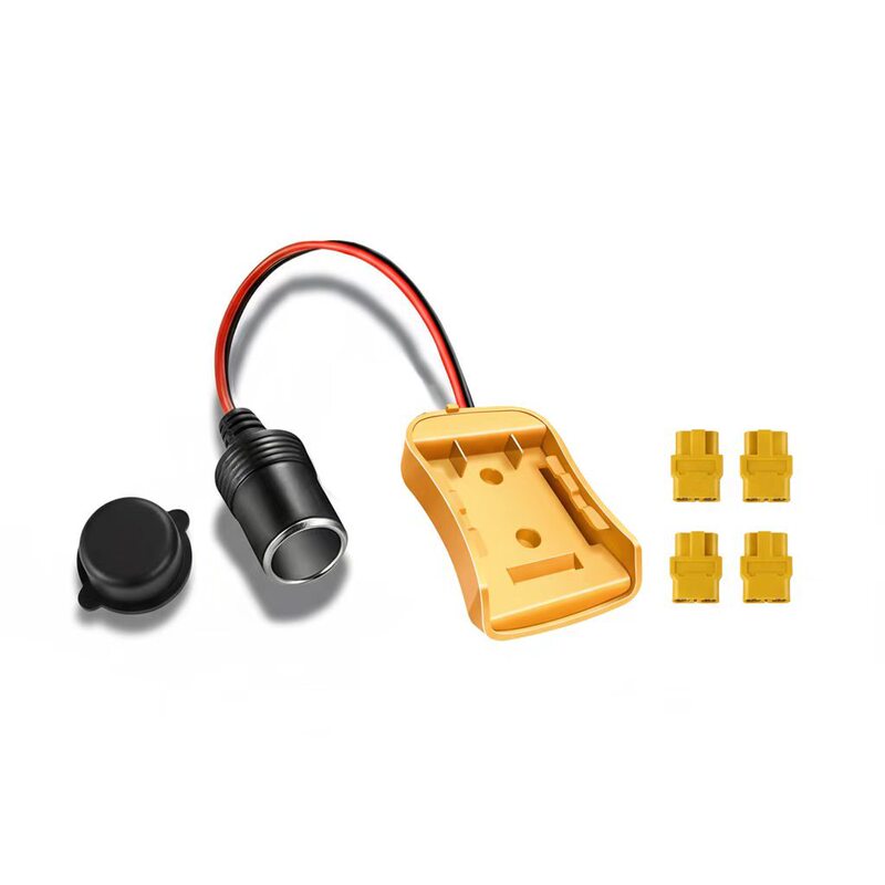 Car Cigarette Lighter Female Socket Adapter for Milwaukee/Dewalt/Makita/Ryobi Battery Power Starter Car Cigarette Lighter Female Socket Adapter for Milwaukee/Dewalt/Makita/Ryobi Battery Power Starter