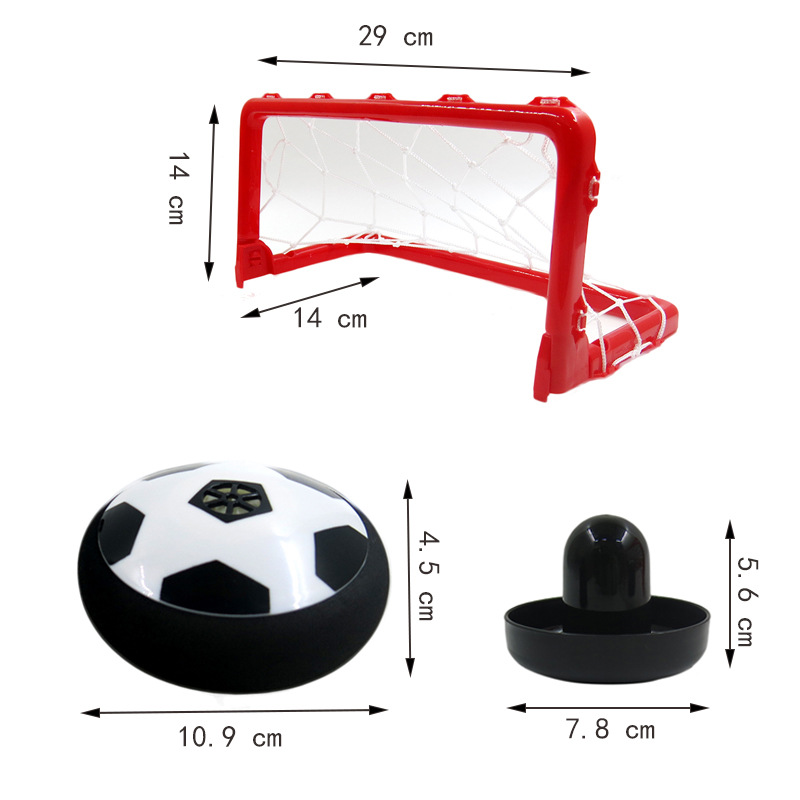 Mesa infantil eléctrico suspendido cojín de aire fútbol juguete padre-hijo batalla escritorio DIY juego de fútbol