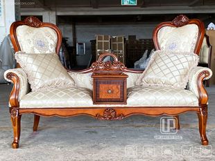 European French Solid Wood Hand-carved Carved with Armrests Storage Multi-functional Single and Double Imperial Concubine Sofa Bed