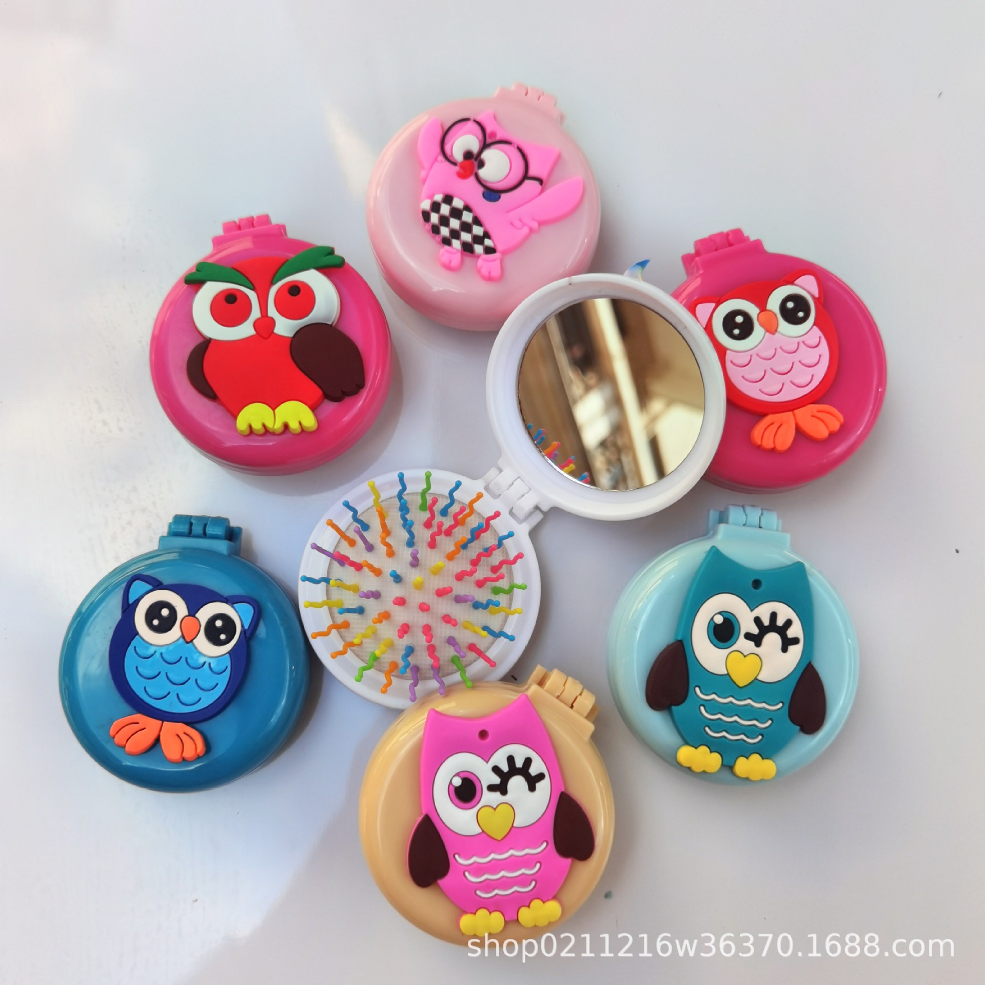 卡通镜梳