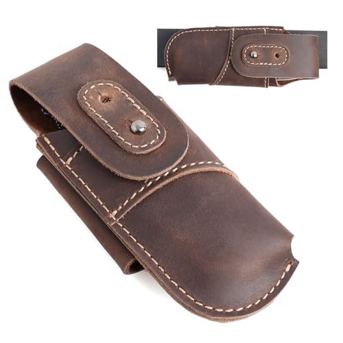 Cross-Border Universal Leather Sheath for Small Curved Knives, Suitable for Slaughtering and Cutting; Special Leather Sheath for Fish Gutting and Pig Slaughtering Knives