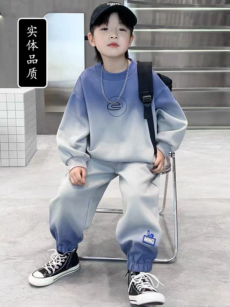 Set for boys, children's sweatshirt, for teenagers, autumn