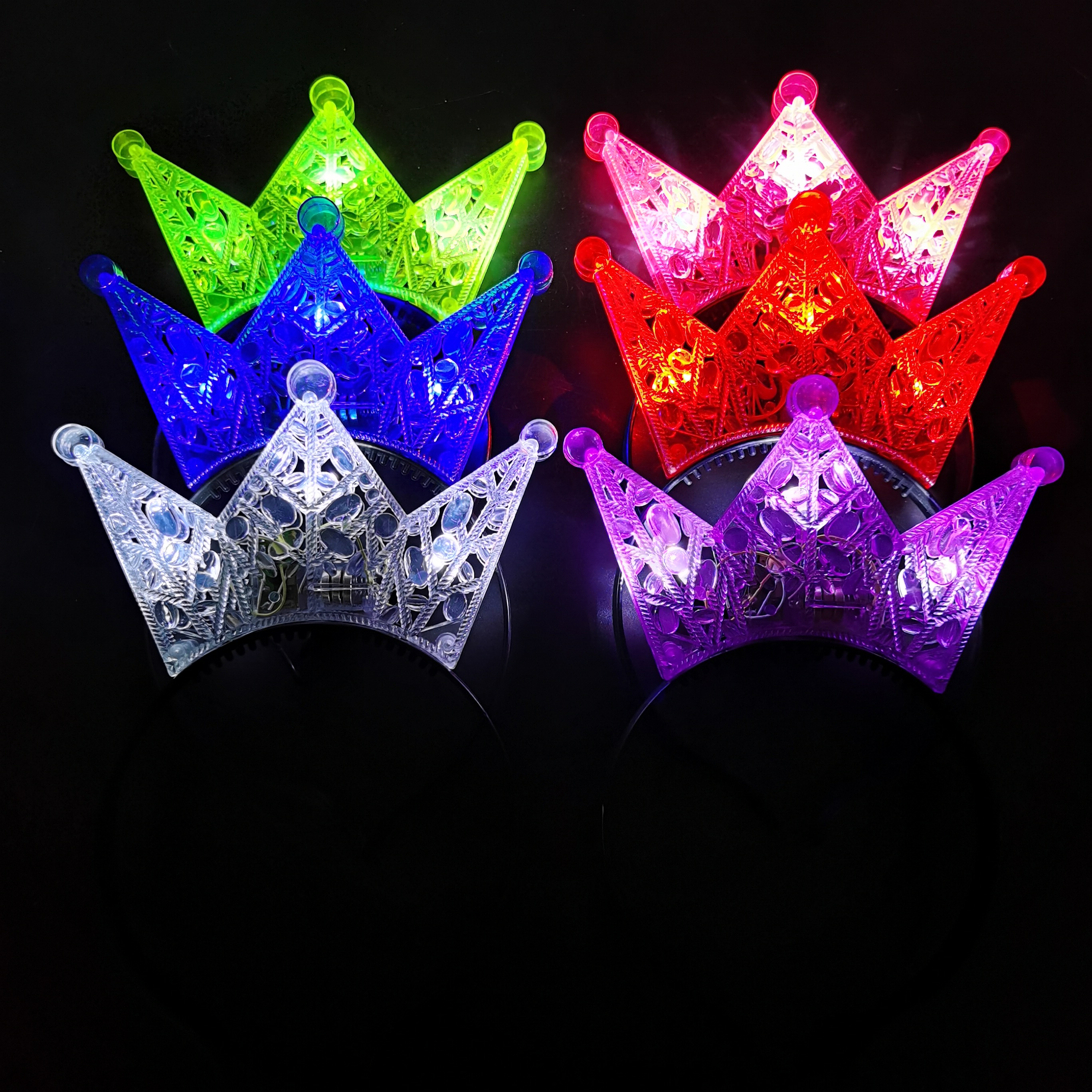 Corona de cristal marrón oscuro