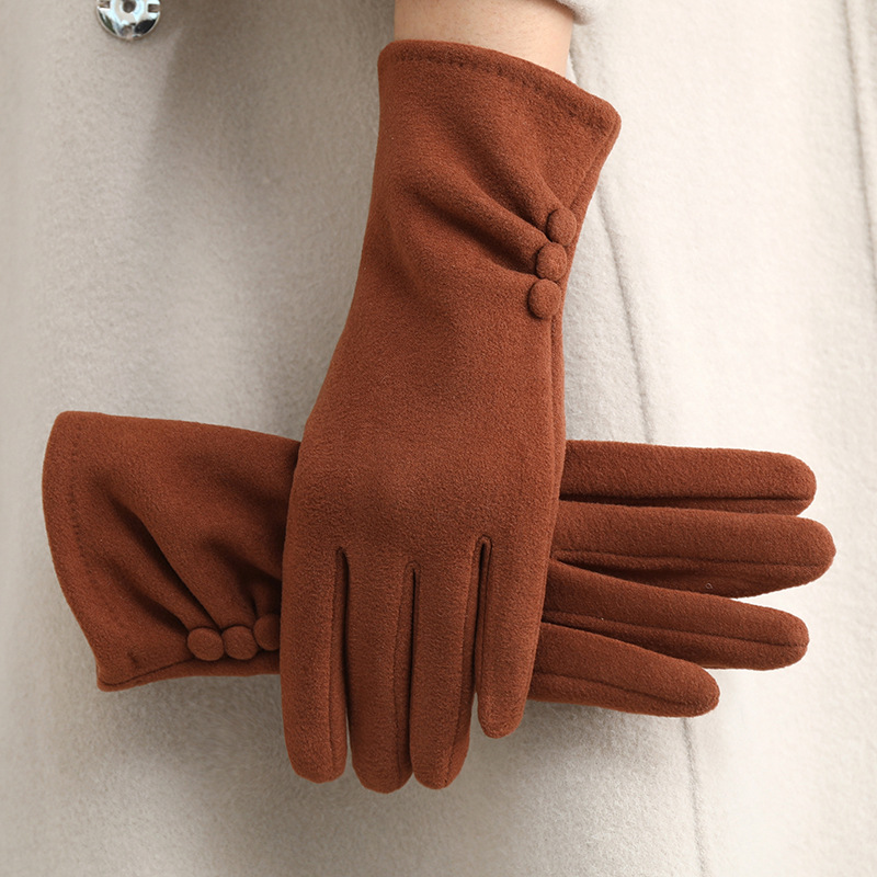 Guantes Térmicos Táctiles para Mujer de Poliéster, A prueba de Viento para Exteriores en Invierno