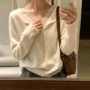 v领漂亮秋冬绝美小上衣