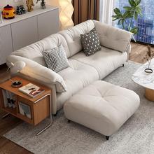 小户型出租屋沙发免洗科技布北欧布艺二三人简约现代客厅实木沙发