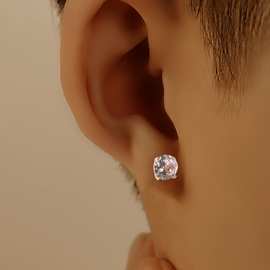聚购 日韩系冷淡风水钻时尚耳饰银针设计简约耳饰女