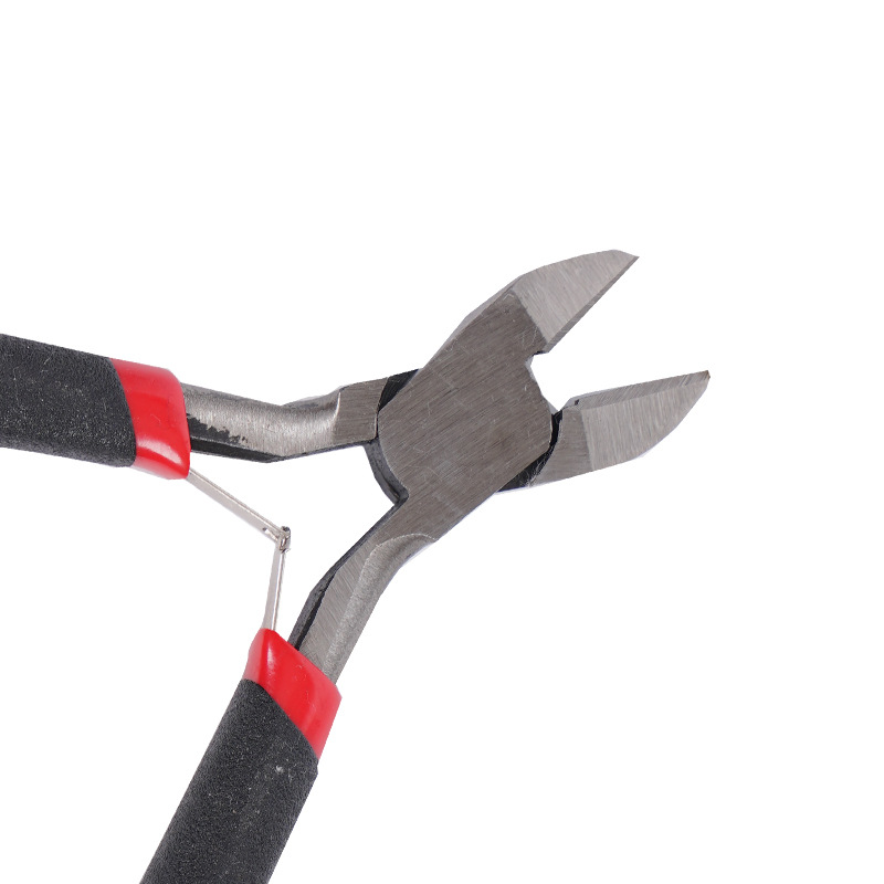 Factory supply diagonal pliers red and black DIY manual pliers small specification pliers cutting tools 