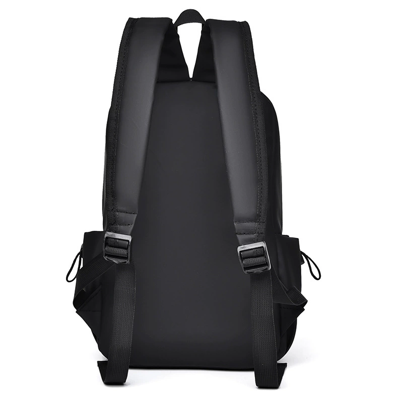 Backpack for black leather, trend bag, European style