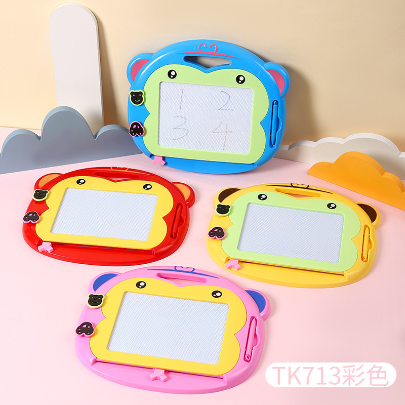 Jingjing tablero de dibujo para niños tablero de escritura magnético color de dibujos animados niños de 1-3 años de edad juguete bebé tablero de graffiti