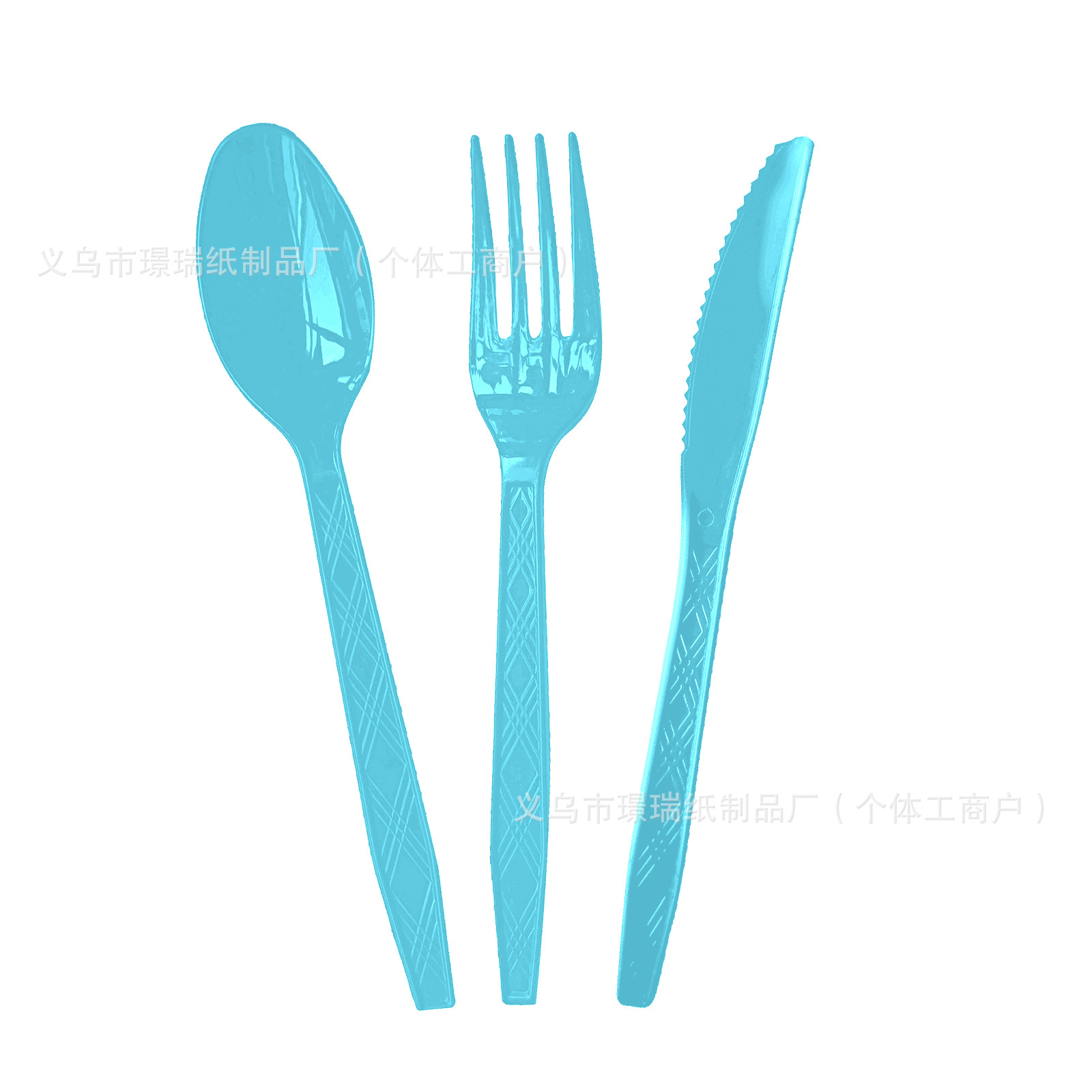 파란색 숟가락 16개