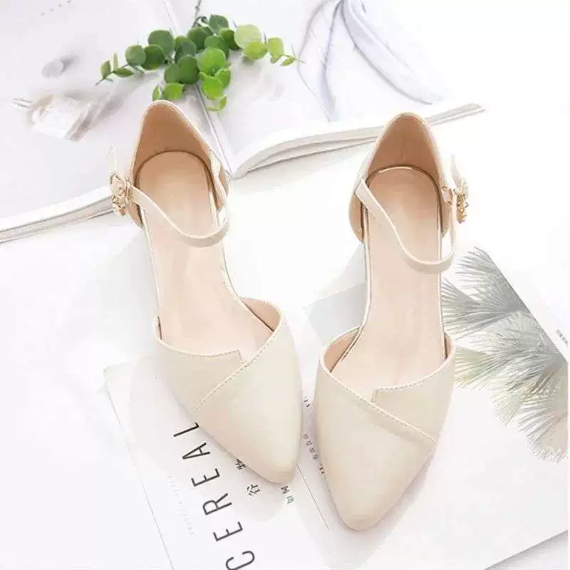 Women's strap sandals, summer adjustable ankle strap, low block heel (sizes 34–40)