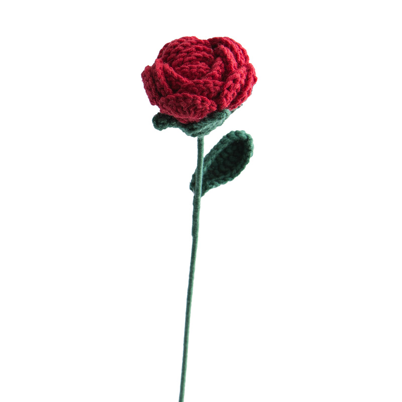 クロスボーダーの手編みの完成品の小さい花束は花の毛糸のメリヤスの花束を模倣します。|undefined
