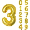 OPP, 40 дюймов, золотой, цифра 3